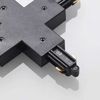 Lindby X-connector Linaro, čierny, 1-fázový systém