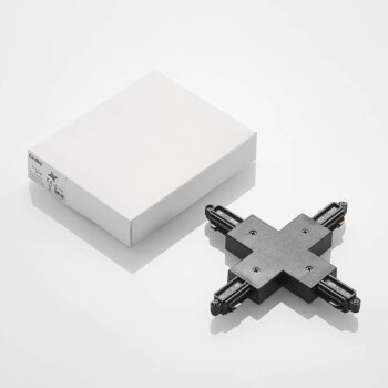 Lindby X-connector Linaro, čierny, 1-fázový systém