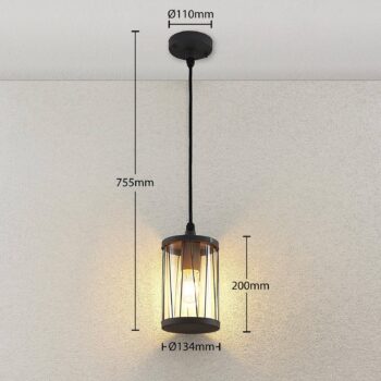Lindby Yonan závesná lampa do exteriéru, E27