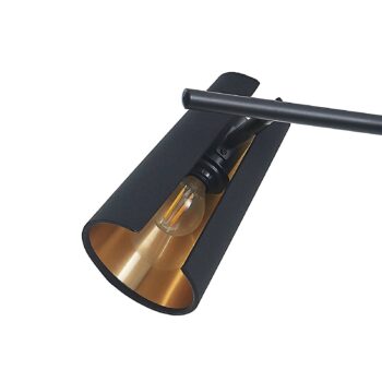 Lindby Zylindro závesná lampa v čiernej, 4-pl.