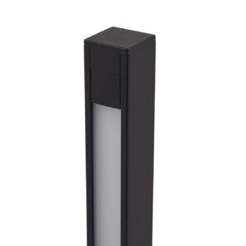 Lindby chodníkové LED svetlo Neano, 120 cm, čierne, kovové, IP65