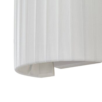Lindby nástenné svetlo Virelle, biele, textil, E27
