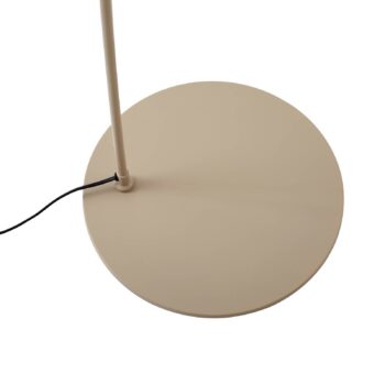 Lindby oblúková lampa Triangolo, béžová, výška 195 cm, kov, E27