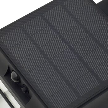 Lindby solárne nástenné LED svietidlo Latarka, výška 24 cm, senzor