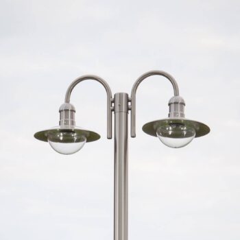 Lindby stĺpikové svietidlo Damion, 200 cm, 2 svetlá, E27, IP44