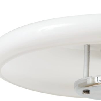 Lindby stojaca lampa Branford, retro, biela/zelená, opálové sklo/mramor