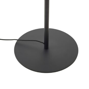 Lindby stojaca lampa Lelia, dymovo sivá, sklo, kov, 150 cm