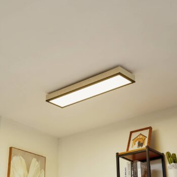 Lindby stropné LED svetlo Laviona, CCT, stmievateľné, betón, 80 cm