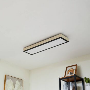 Lindby stropné LED svetlo Laviona, CCT, stmievateľné, betón, 80 cm