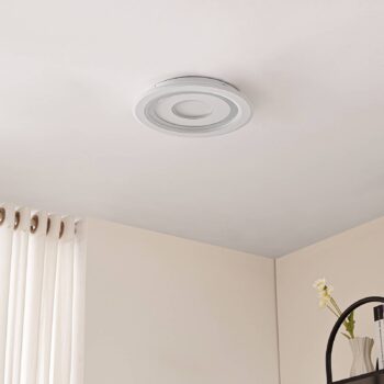 Lindby stropné LED svetlo Lorvik, Ø 40 cm, biele, CCT, stmievateľné