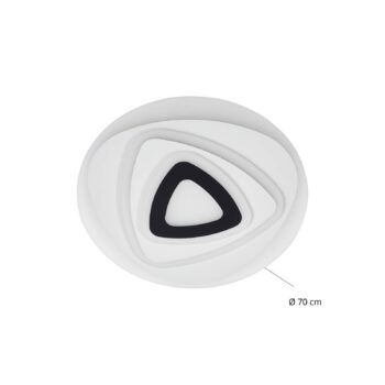 Lindby stropné LED svetlo Rebeka, Ø 70 cm, CCT, diaľkové ovládanie
