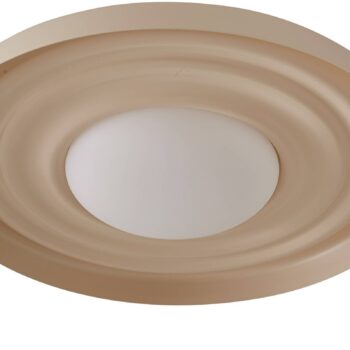 Lindby stropné LED svetlo Waves, béžové, Ø 43 cm, kov