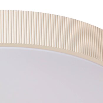 Lindby stropné LED svetlo Zylo, béžové, Ø 49 cm, CCT, stmievateľné