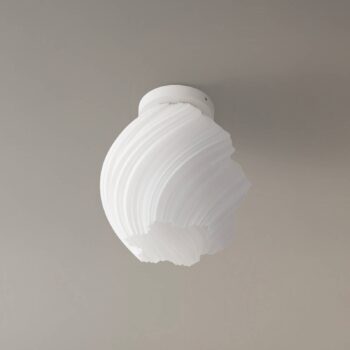 Lindby stropné svietidlo Nuvia, výška 32 cm, biela, 3D tlač