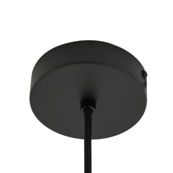Lindby závesné svietidlo Lelia, dymovo šedá, sklo, Ø 35 cm