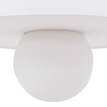 Lindby závesné svietidlo Nielson, Ø 28 cm, biela, sadra