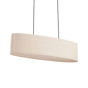 Lindby závesné svietidlo Soula, 78 cm, béžová, plast, E27