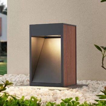 Lišta Lucande Ansala R7s s dekorom dreva