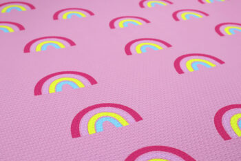 Little gem. carpets, Detský penový koberec Pink rainbows – na von aj na doma, 100x140, ružová, detská izba