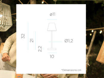 Lola Slim 30 exteriérová lampa Lima