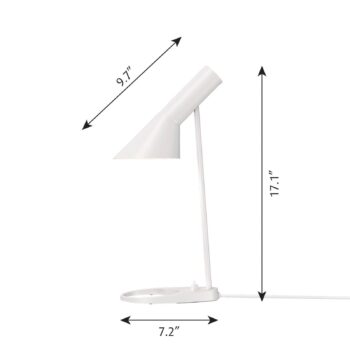 Louis Poulsen AJ Mini stolová lampa, biela