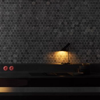 Louis Poulsen AJ Mini stolová lampa, čierna