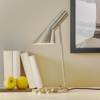Louis Poulsen AJ Mini stolová lampa, nerezová oceľ