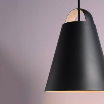 Louis Poulsen Above závesná lampa, čierna, 40 cm