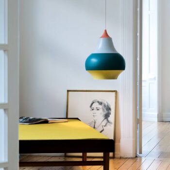 Louis Poulsen Cirque závesná lampa, červená, 38 cm