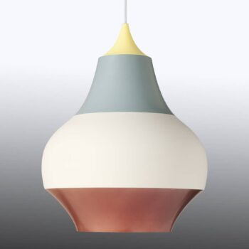 Louis Poulsen Cirque závesná lampa, žltá, 38 cm