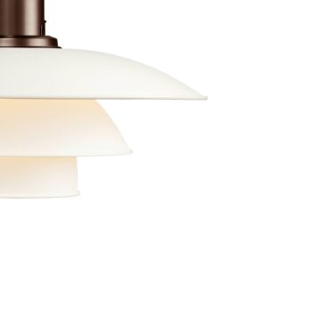 Louis Poulsen PH 3 1/2-3 závesná lampa meď/biela