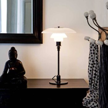 Louis Poulsen PH 3/2 stolná lampa, čierna