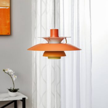 Louis Poulsen PH 5 Mini – závesná lampa, oranžová
