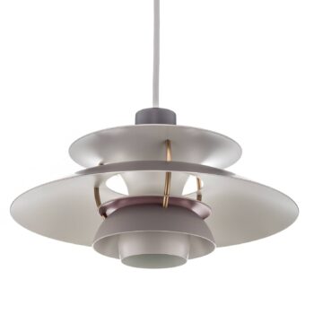 Louis Poulsen PH 5 Mini – závesná lampa, sivá