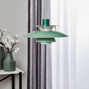 Louis Poulsen PH 5 Mini – závesná lampa, zelená