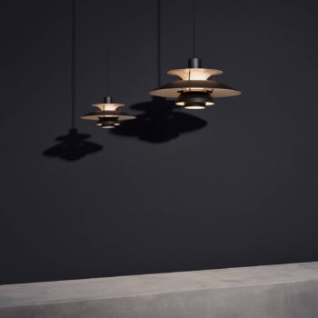 Louis Poulsen PH 5 závesná lampa, monochróm čierna
