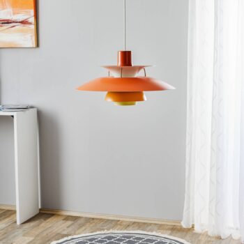 Louis Poulsen PH 5 závesná lampa, oranžová