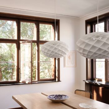 Louis Poulsen Patera Oval LED biela Ø 50 cm 3000 K