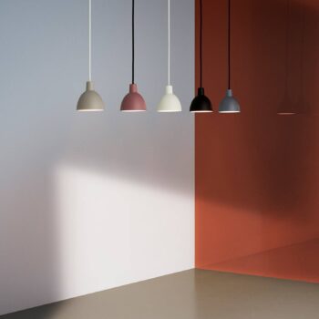 Louis Poulsen Toldbod 120 lampa, tmavo-ružová