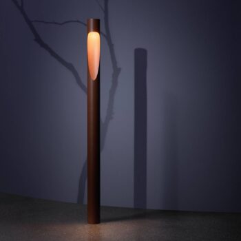 Louis Poulsen cestné svetlo Flindt, 927, corten 70 cm základňa 24 V