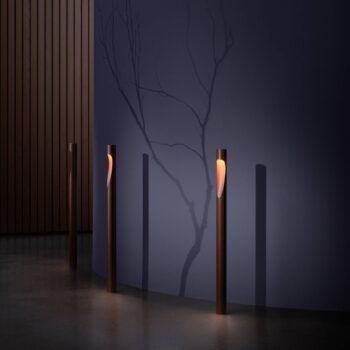 Louis Poulsen cestné svetlo Flindt, 930, corten 70 cm základňa 24 V