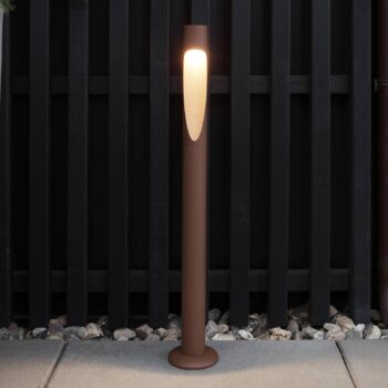 Louis Poulsen cestné svetlo Flindt, 930, corten 70 cm základňa 24 V