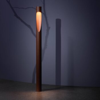 Louis Poulsen cestné svetlo Flindt, 930, corten 70 cm základňa 24 V
