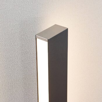 Lucande Aegisa LED lampa na projektor, 80 cm, antracitová, kov, IP54