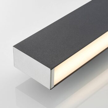 Lucande Aegisa vonkajšie nástenné LED, hranaté