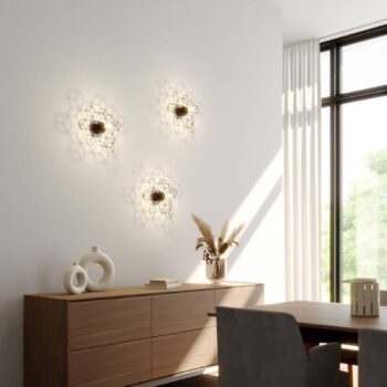 Lucande Alexaru nástenné svietidlo, čierna