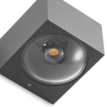 Lucande Almos vonkajšie nástenné LED hranaté 2-pl.