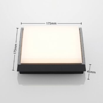 Lucande Amra LED svietidlo, štvorec 17,5 cm
