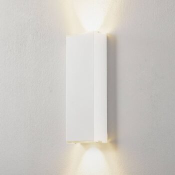 Lucande Anita LED nástenná lampa 26cm biela