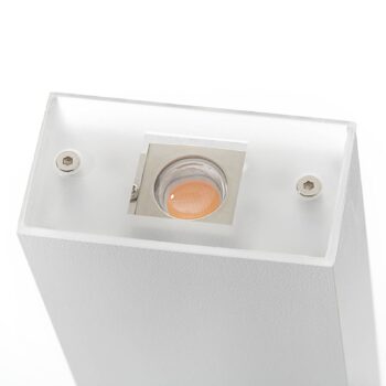 Lucande Anita LED nástenná lampa 26cm biela